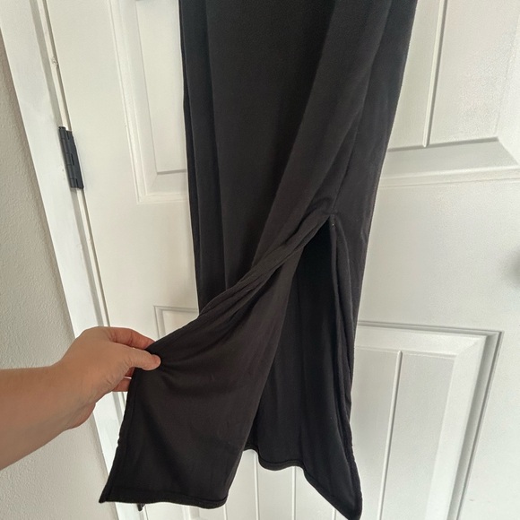 Justify Black Ribbed Maxi Dress - Picture 4 of 6